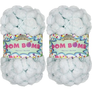image:imageJubileeYarn Pom Bomb Yarn  100gSkein Super Bulky Polyester  Circus Berzerk  2 Skeins15 Rattler