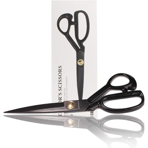 image:imageJubileeYarn Professional Stainless Steel Tailer Fabric Scissors  10 Silver  1 PairCoated  10 Black