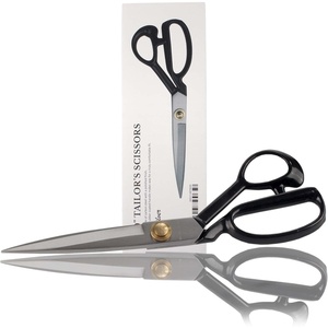 image:imageJubileeYarn Professional Stainless Steel Tailer Fabric Scissors  10 Silver  1 PairCoated  10 Silver