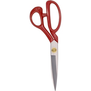 image:imageJubileeYarn Professional Stainless Steel Tailer Fabric Scissors  10 Silver  1 PairGrooved  9 Red