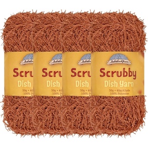 image:imageJubileeYarn Scrubby Dish Yarn  50gSkein Dishcloth Polyester  Lime Green  4 Skeins09 Copper