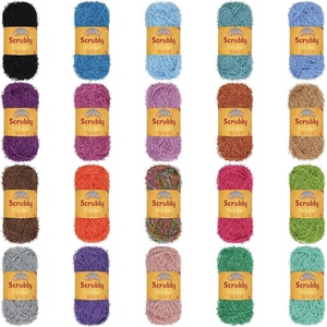 image:imageJubileeYarn Scrubby Dish Yarn  50gSkein Dishcloth Polyester  Lime Green  4 SkeinsSurprise Pack