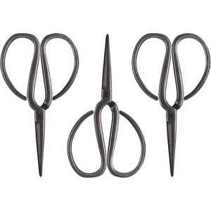 image:imageJubileeYarn Sharp Titanium Embroidery Craft Scissors wSheath  Gold  1 PairSteel Black