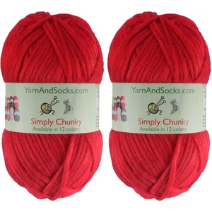 image:imageJubileeYarn Simply Chunky Yarn  Bulky Acrylic  Lava  2 Skeins16 Lava