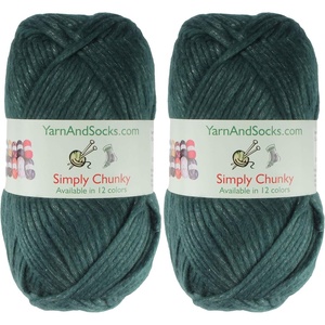 image:imageJubileeYarn Simply Chunky Yarn  Bulky Acrylic  Lava  2 Skeins18 Caribbean Green