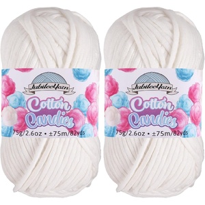 image:imageJubileeYarn Simply Sweet Yarn  100gSkein DK Cotton Blend  Plum Raisin  2 Skeins01 Sugar Spun