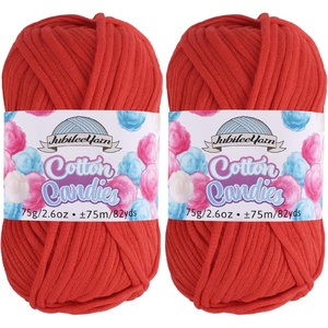 image:imageJubileeYarn Simply Sweet Yarn  100gSkein DK Cotton Blend  Plum Raisin  2 Skeins07 Cherry Cheer
