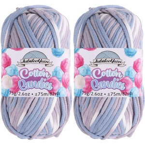image:imageJubileeYarn Simply Sweet Yarn  100gSkein DK Cotton Blend  Plum Raisin  4 Skeins15 Misty Twisty