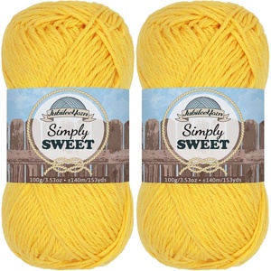 image:imageJubileeYarn Simply Sweet Yarn  100gSkein DK Cotton Blend  Plum Raisin  4 Skeins206 Super Sunshine
