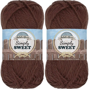 image:imageJubileeYarn Simply Sweet Yarn  100gSkein DK Cotton Blend  Plum Raisin  4 Skeins410 Plumwine