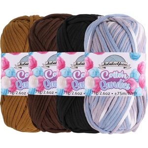 image:imageJubileeYarn Simply Sweet Yarn  100gSkein DK Cotton Blend  Plum Raisin  4 SkeinsShades of Cocoa
