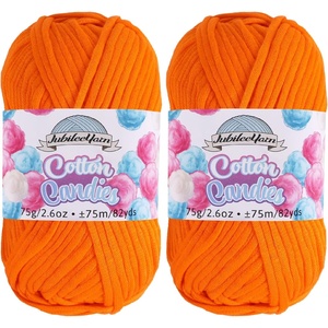 image:imageJubileeYarn Simply Sweet Yarn  100gSkein DK Cotton Blend  Super Sunshine  4 Skeins05 Tangerine Tango
