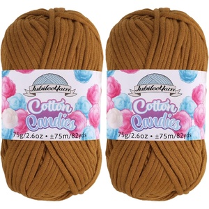 image:imageJubileeYarn Simply Sweet Yarn  100gSkein DK Cotton Blend  Super Sunshine  4 Skeins10 Toffee Treat