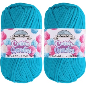 image:imageJubileeYarn Simply Sweet Yarn  100gSkein DK Cotton Blend  Super Sunshine  4 Skeins13 Blue Raspberry