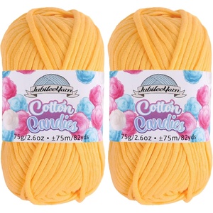 image:imageJubileeYarn Simply Sweet Yarn  100gSkein DK Cotton Blend  Super Sunshine  4 Skeins17 Lemon Sorbet