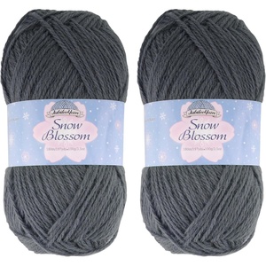 image:imageJubileeYarn Snow Blossom Yarn  DK Superwash Wool  Lavender  2 Skeins03 Charcoal