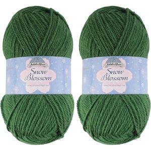 image:imageJubileeYarn Snow Blossom Yarn  DK Superwash Wool  Lavender  2 Skeins08 Leafy Green