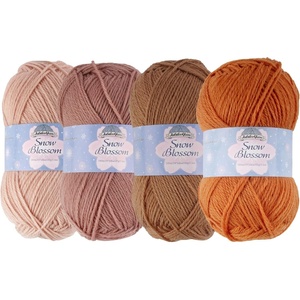 image:imageJubileeYarn Snow Blossom Yarn  DK Superwash Wool  Lavender  2 SkeinsShades of Neutral Tones