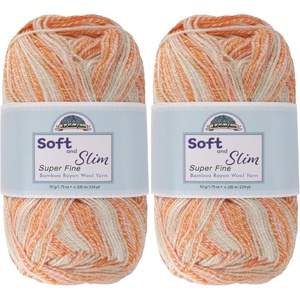 image:imageJubileeYarn Soft and Slim Yarn  50gSkein Bamboo Rayon Wool Blend  Pegasus  2 Skeins021 Ares