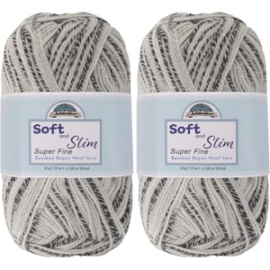 image:imageJubileeYarn Soft and Slim Yarn  50gSkein Bamboo Rayon Wool Blend  Shades of Pink  4 Skeins113 Hera