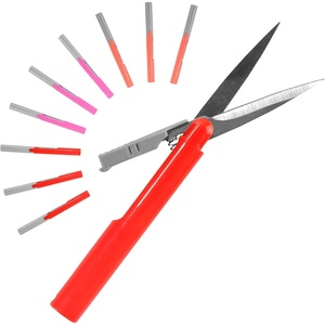 image:imageJubileeYarn TSA Compliant PenStyle Portable Travel Scissors  Living Coral Charcoal amp Purple  3 Scissors EachRed  Pink   Living Coral