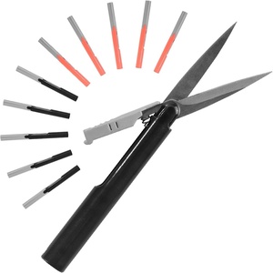 image:imageJubileeYarn TSA Compliant PenStyle Portable Travel Scissors  Red Pink amp Living Coral  1 Scissor EachCharcoal  Living Coral