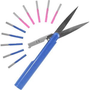 image:imageJubileeYarn TSA Compliant PenStyle Portable Travel Scissors  Red Pink amp Living Coral  1 Scissor EachDeep Blue  Pink