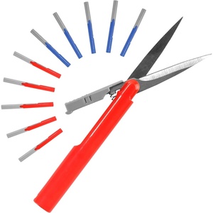 image:imageJubileeYarn TSA Compliant PenStyle Portable Travel Scissors  Red Pink amp Living Coral  1 Scissor EachRed  Deep Blue