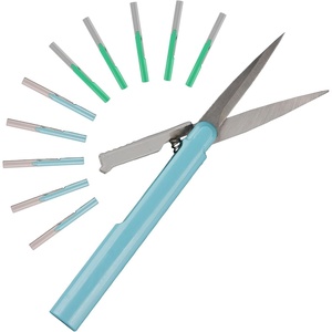 image:imageJubileeYarn TSA Compliant PenStyle Portable Travel Scissors  Red Pink amp Living Coral  1 Scissor EachTurquoise  Green