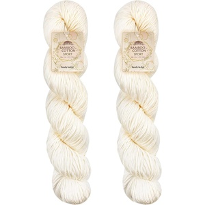 image:imageJubileeYarn Undyed Baby Soft Bamboo Cotton Yarn  100gHank  2 HanksBamboo Cotton Sport