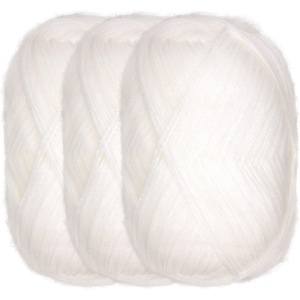 image:imageJubileeYarn Undyed Yarn  70 Wool 30 Nylon  100g153 Yards  3 PackAir Breeze Undyed