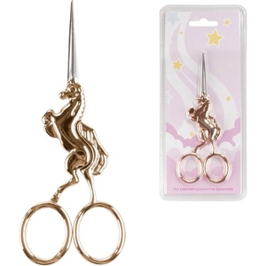 image:imageJubileeYarn Unicorn Embroidery Craft Stainless Steel Scissors  Silver  1 PairRose Gold