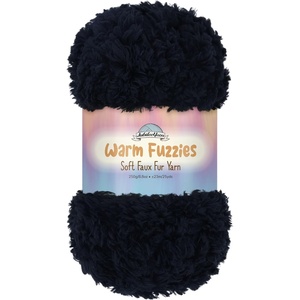 image:imageJubileeYarn Warm Fuzzies Soft Faux Fur Yarn  Polyester Bulky Weight  100gSkein  Dark Red  1 Skein02 Black