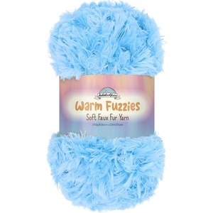 image:imageJubileeYarn Warm Fuzzies Soft Faux Fur Yarn  Polyester Bulky Weight  100gSkein  Dark Red  1 Skein03 Powder Blue