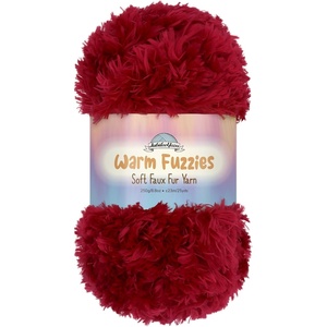 image:imageJubileeYarn Warm Fuzzies Soft Faux Fur Yarn  Polyester Bulky Weight  100gSkein  Dark Red  1 Skein06 Dark Red