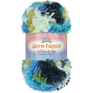 image:imageJubileeYarn Warm Fuzzies Soft Faux Fur Yarn  Polyester Bulky Weight  100gSkein  Dark Red  1 Skein25 Peacock