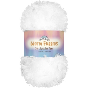 image:imageJubileeYarn Warm Fuzzies Soft Faux Fur Yarn  Polyester Bulky Weight  100gSkein  Dark Red  1 Skein29 Sparkle White