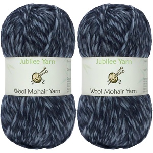 image:imageJubileeYarn Wool Mohair Yarn  100gSkein Ombr Worsted  Coffee and Cream  2 Skeins06 Phantom