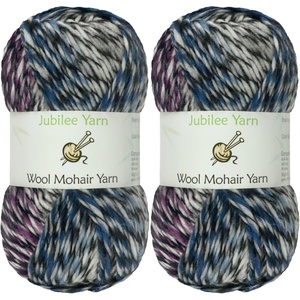 image:imageJubileeYarn Wool Mohair Yarn  100gSkein Ombr Worsted  Coffee and Cream  2 Skeins09 Treasure Box