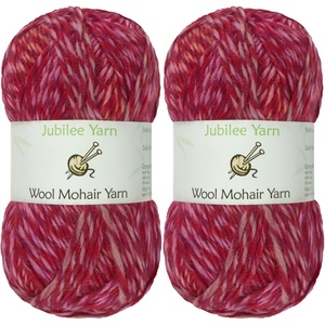 image:imageJubileeYarn Wool Mohair Yarn  100gSkein Ombr Worsted  Coffee and Cream  2 Skeins10 Firebird