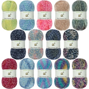 image:imageJubileeYarn Wool Mohair Yarn  100gSkein Ombr Worsted  Coffee and Cream  2 SkeinsVariety Pack