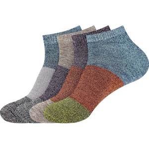 image:imageMens Bamboo Rayon Stripe Style Sports Superior Wicking Athletic Casual Ankle SocksAssortment 4d