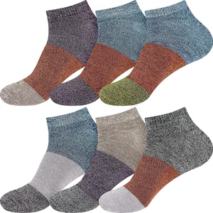 image:imageMens Bamboo Rayon Stripe Style Sports Superior Wicking Athletic Casual Ankle SocksAssortment 6a