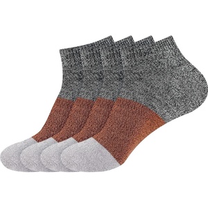 image:imageMens Bamboo Rayon Stripe Style Sports Superior Wicking Athletic Casual Ankle SocksBlack Red Grey