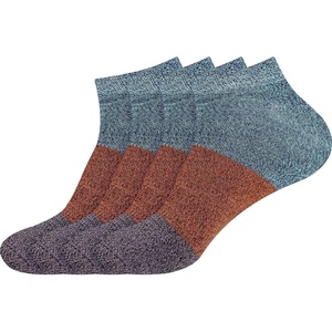 image:imageMens Bamboo Rayon Stripe Style Sports Superior Wicking Athletic Casual Ankle SocksBlue Red Purple