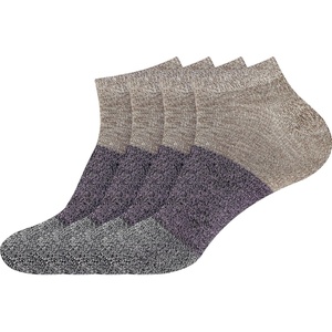 image:imageMens Bamboo Rayon Stripe Style Sports Superior Wicking Athletic Casual Ankle SocksBrown Purple Black