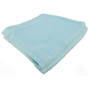 image:imageSuper Soft 70 Bamboo Rayon 30 Organic Cotton Bath Towel  535 GSM 2 Units EggplantPowder Blue