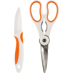 image:imageUltimate Value Scissor Set for Kitchen and Craft Set 1 Set 5 Scissors2pc White Kitchen Scissors  Paring Knife