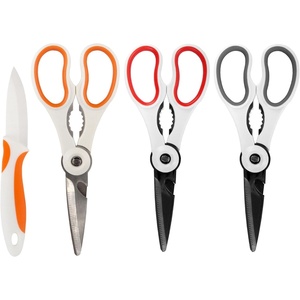 image:imageUltimate Value Scissor Set for Kitchen and Craft Set 1 Set 5 Scissors4pc White Kitchen Scissors  Paring Knife