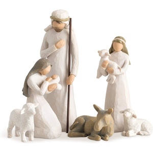 image:imageWillow Tree 6 Piece Sculpted HandPainted Nativity Starter Set  Designed by Artist Susan Lordi Build the Nativity Scene a Timeless Holiday Tradition to Display on Mantel or TabletopDeluxe Nativity